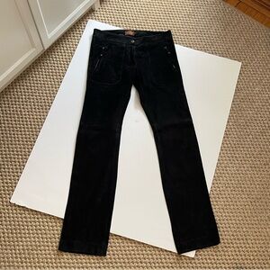 Tod's black Suede Trousers